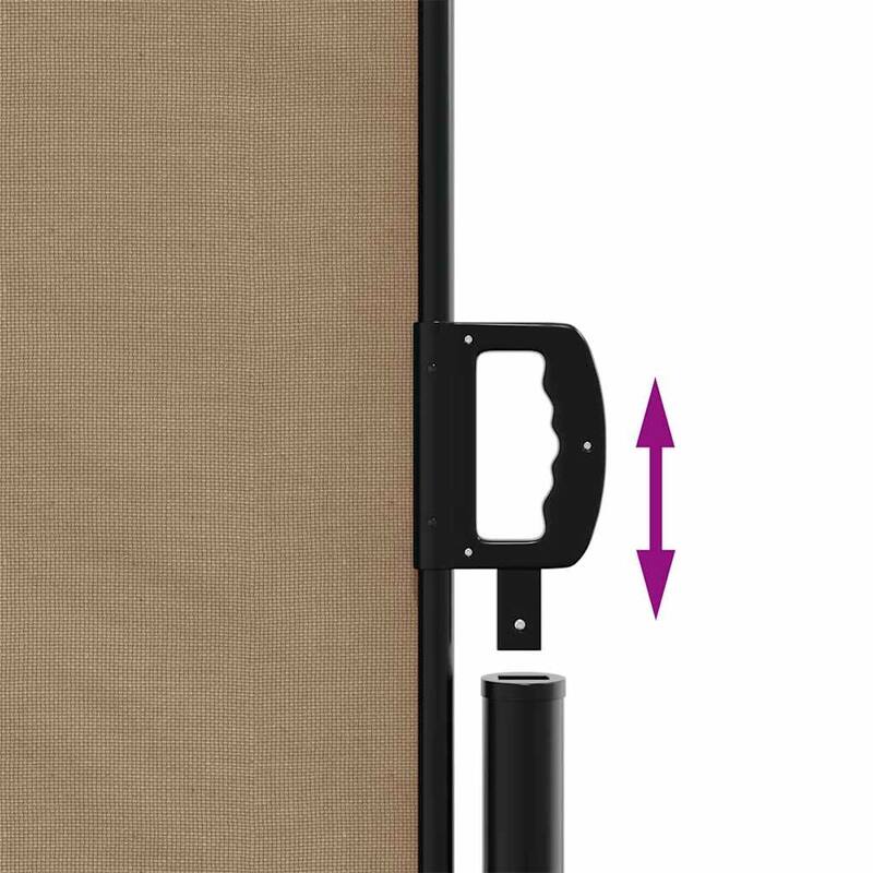 vidaXL Retractable Side Awning Patio Sun Shade Freestanding Privacy Screen
