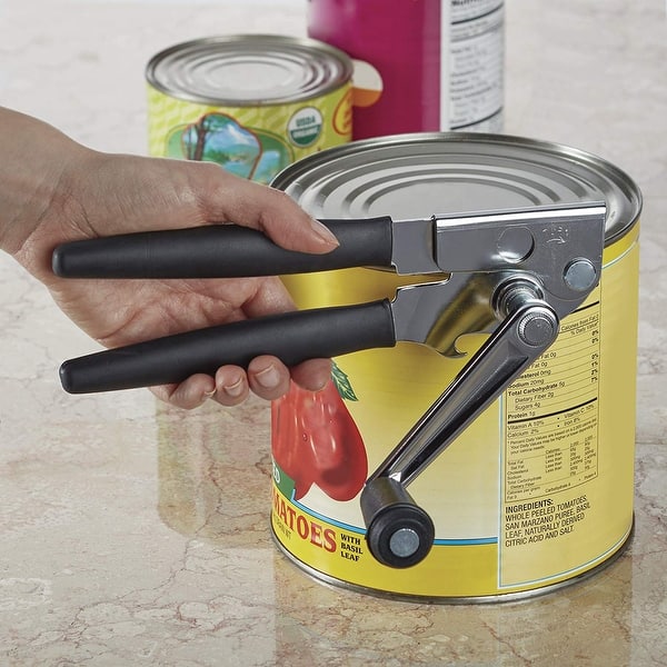 Farberware Black and Red Hands-Free Battery-Operated Can Opener