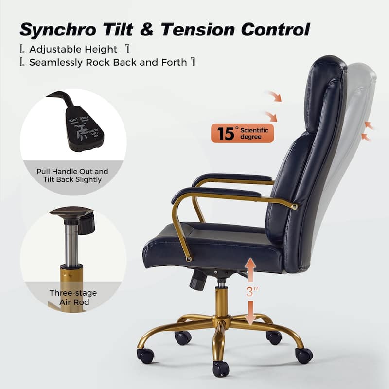 Jode Ergonomic Office Chair with Lumbar Support by HULALA HOME
