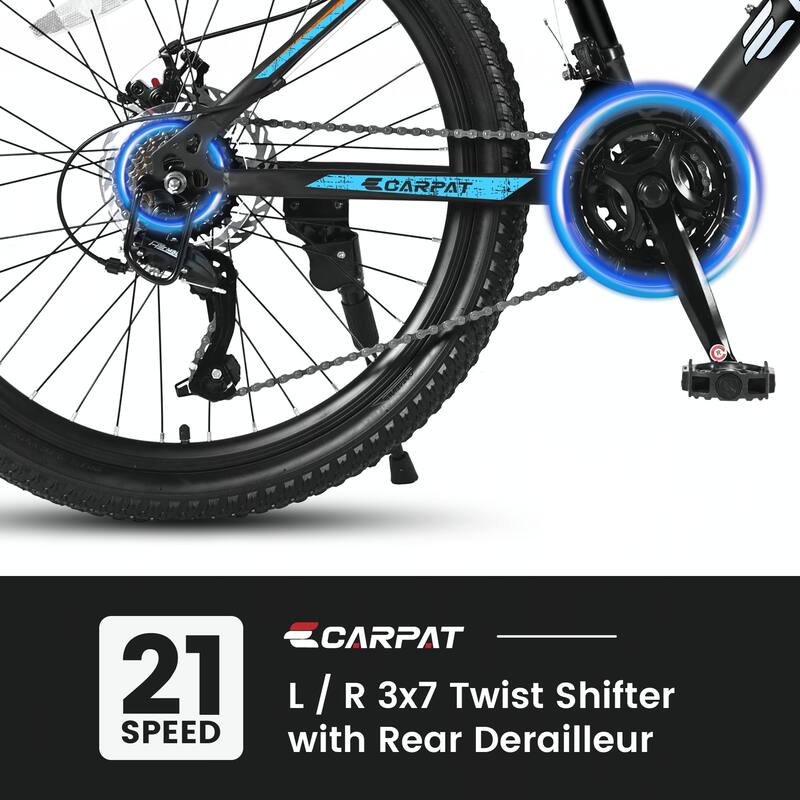 26 Inch Mountain Bike, Shimano 21 Speeds with Mechanical Disc Brakes