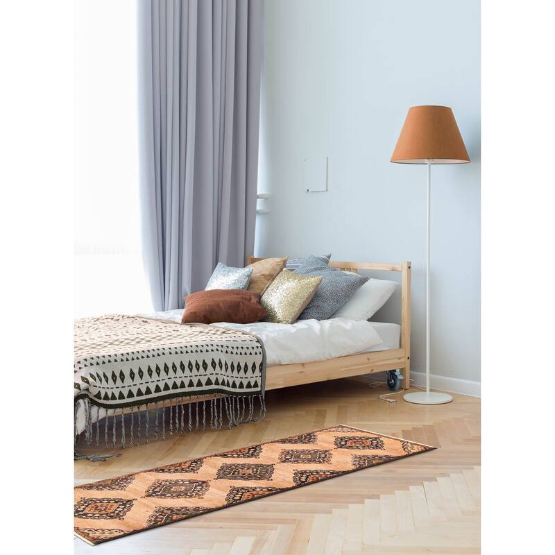 ECARPETGALLERY Hand-knotted Antalya Vintage Tan Wool Rug - 3'9 x 11'10