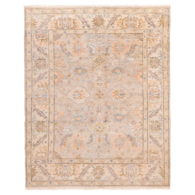 ECARPETGALLERY Hand-knotted Jules Serapi Grey Wool Rug - 8'0 x 9'11