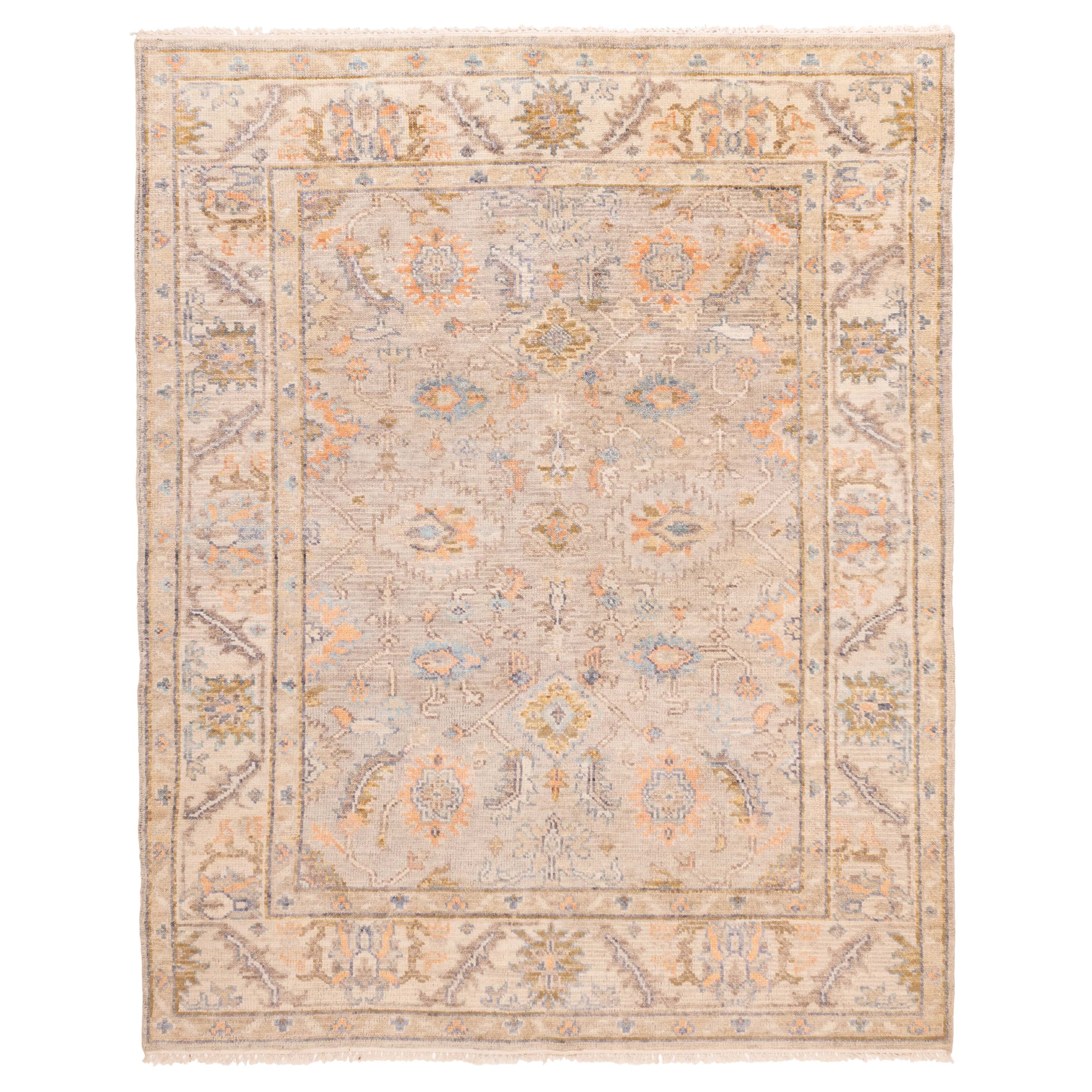 ECARPETGALLERY Hand-knotted Jules Serapi Grey Wool Rug - 8'0 x 9'11