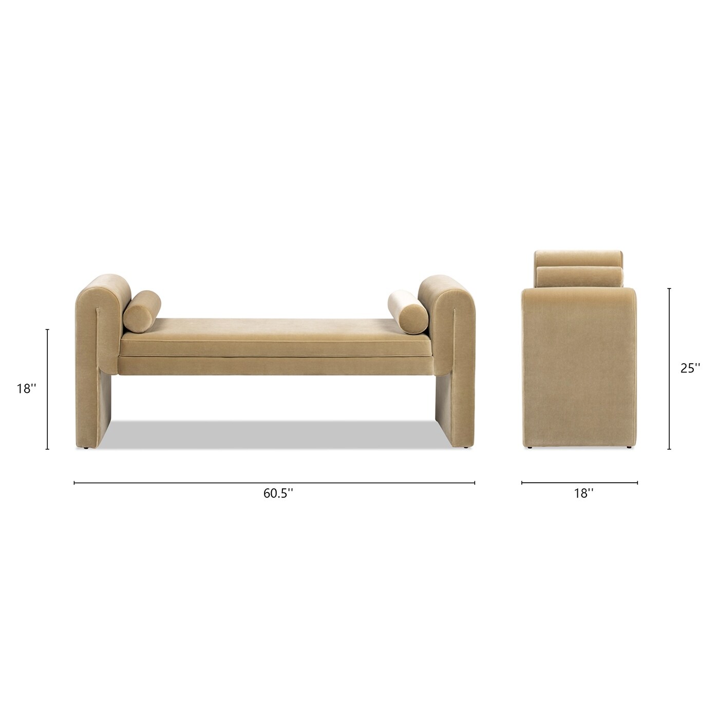 Modern Beige Chaise Lounge - Stylish Seating