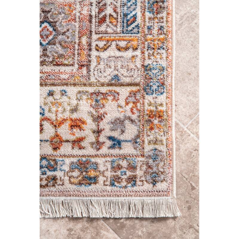 Nuloom Farley Medallion Fringe Area Rug