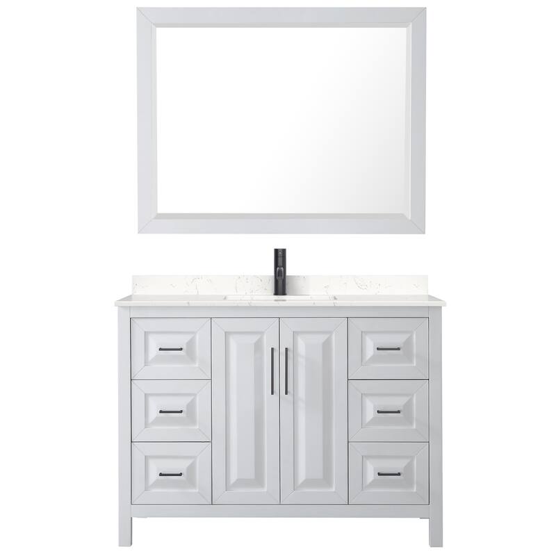 Wyndham Collection Daria 48" Free Standing Single Basin Vanity Set