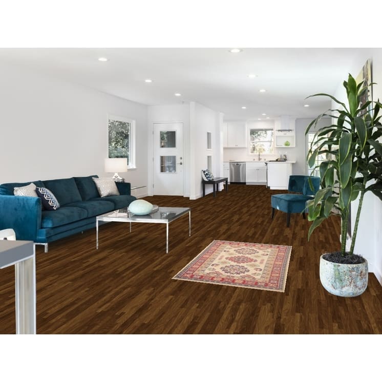 Geometric Kazak Foyer Rug Hand-Knotted Oriental Wool Carpet - 2'9" x 4'3"