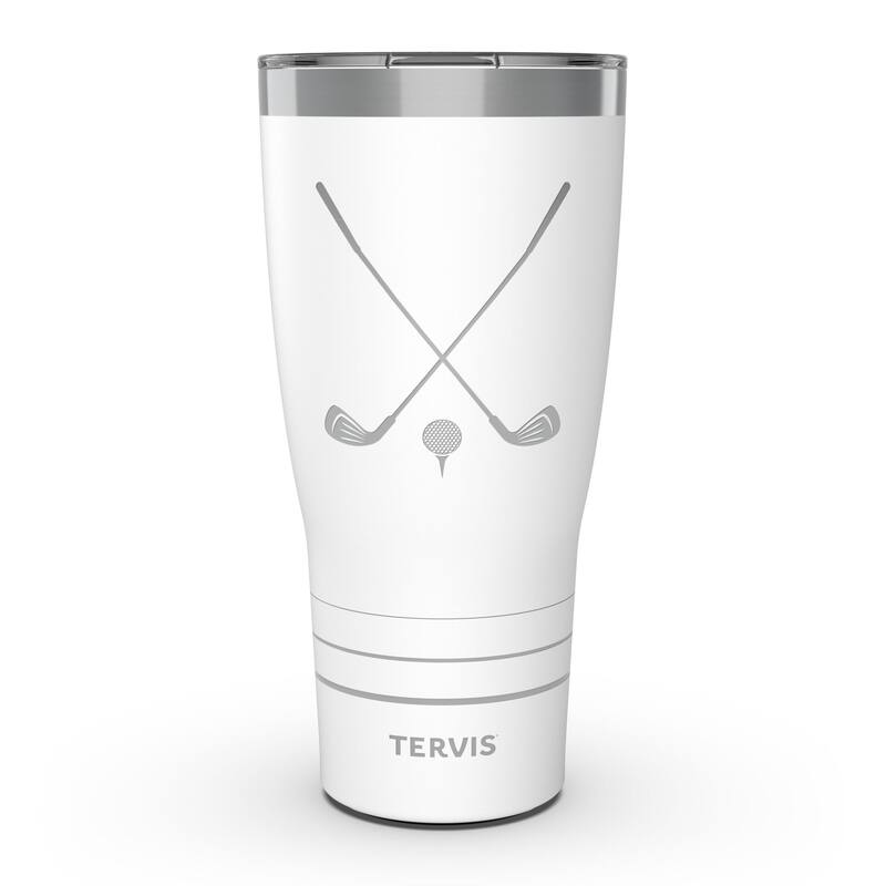 Tervis Traveler Golfers Life for Me Triple Walled Insulated Travel Tumbler, Glacier White - 30oz