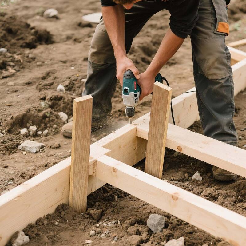 25 Pieces Natural Fir Wood Garden Stakes with Sharp Points for Plant Support amd Fencing - 0.5×1.5×24 in