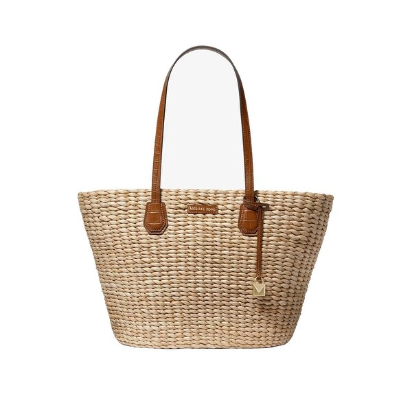 malibu woven straw tote