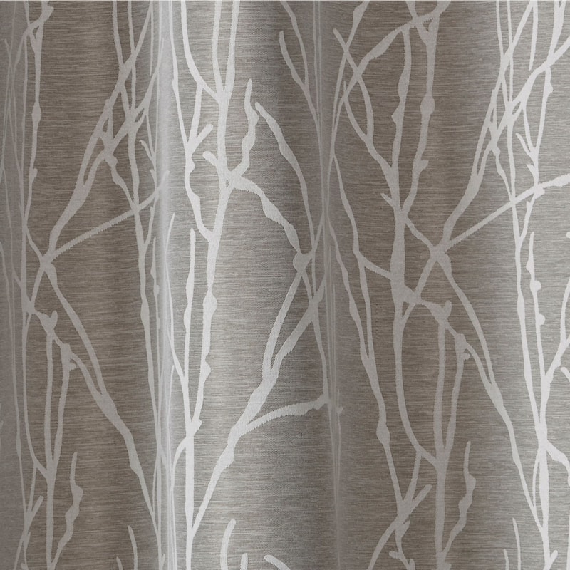 ATI Home Finesse Branch Print Grommet Top Curtain Panel Pair
