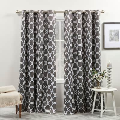 The Curated Nomad Duane Thermal Woven Blackout Grommet Top Curtain Panel Pair