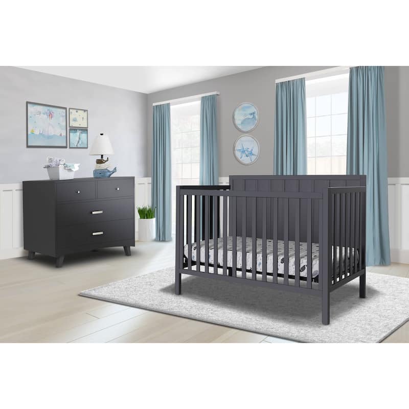 Sorelle Furniture Essex 4-in-1 Convertible Crib White