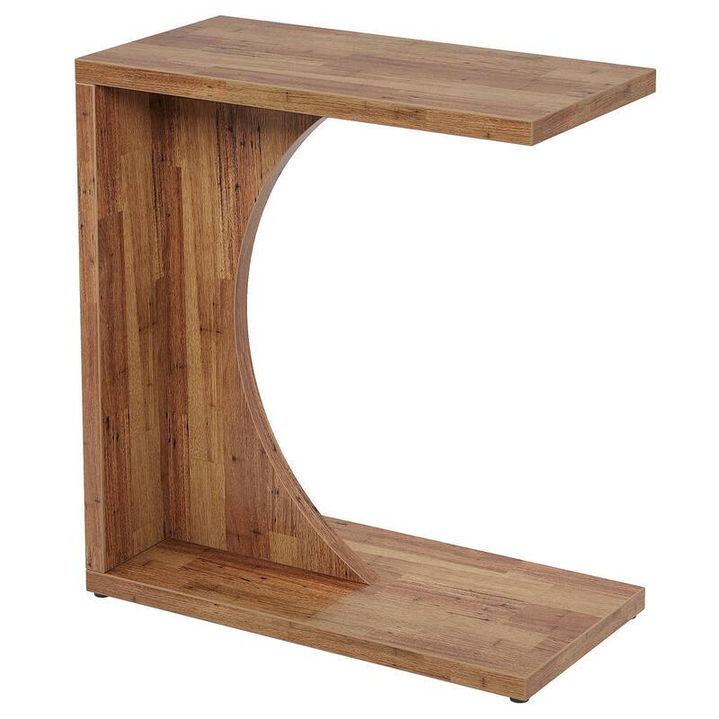C-Shaped End Table, Sofa Side Table, Living Room Bedroom C Table Accent Side Table