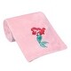 preview thumbnail 2 of 3, Disney Baby Ariel's Grotto Pink/Red Mermaid Baby Blanket by Lambs & Ivy
