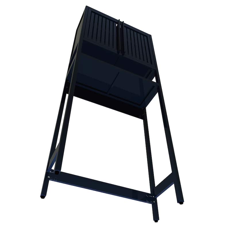 Toilet storage rack, independent bathroom, laundry room, space saving,Black