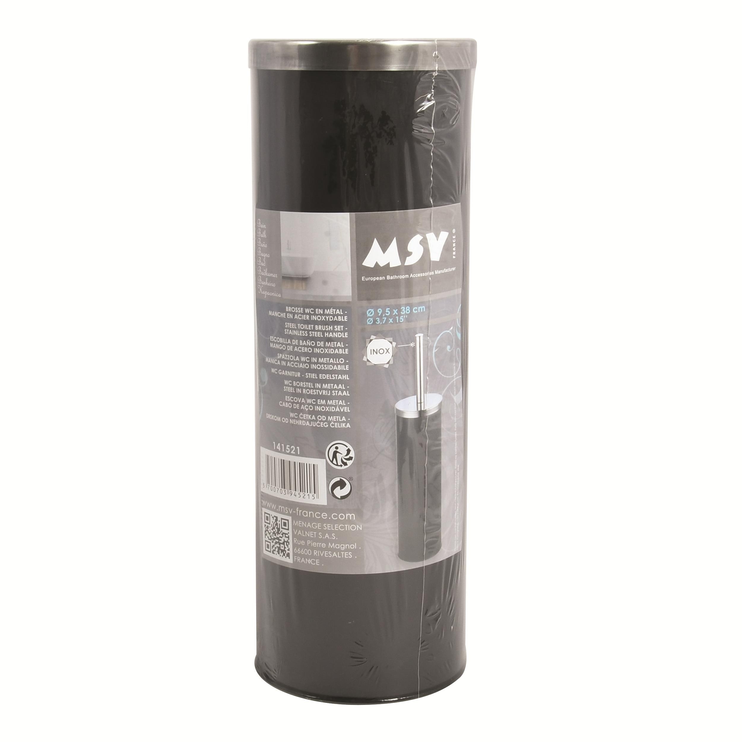 black toilet brush
