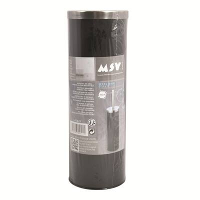 Toilet Brush And Holder MSV-France Black Metal