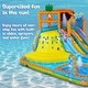 preview thumbnail 4 of 2, Sunny & Fun SpongeBob Mega Climb N' Go Inflatable Water Slide with Climbing Wall, 2 Slides & More! - One Size