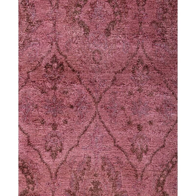 Overdyed One-of-a-Kind Hand-Knotted Area Rug - Pink - 2' 6" x 10' 3"