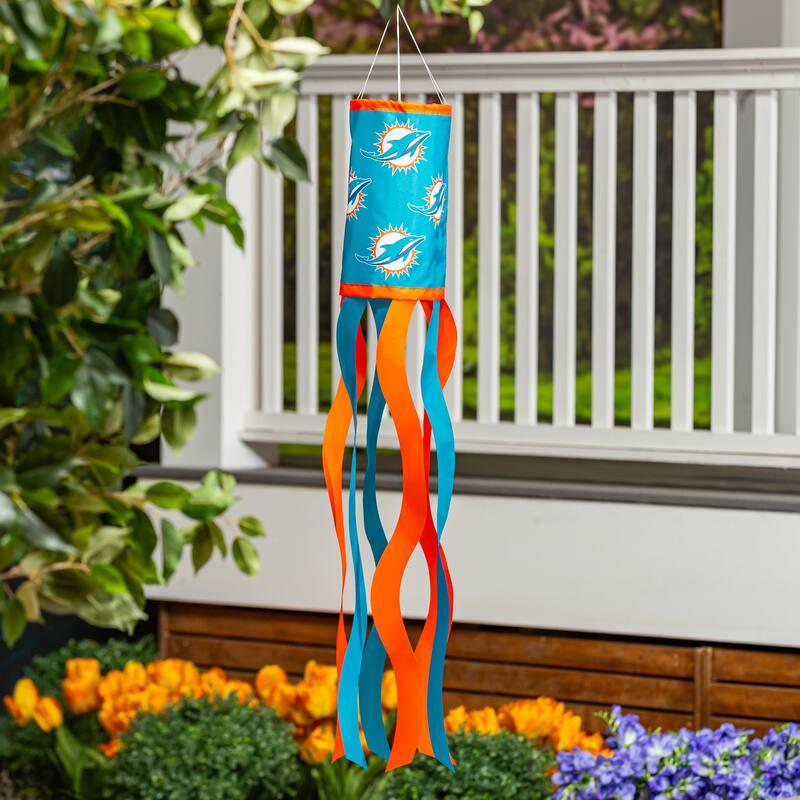 40" NFL Team Sublimated Fabric Windsock - Dolphins