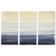 Oliver Gal 'Sea Fog Triptych' Abstract Wall Art Canvas Print - Yellow ...