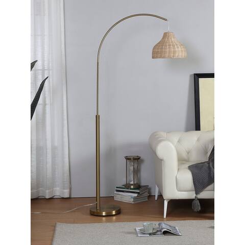 Brightech Lark LED Floor Lamp - Brass