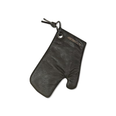 Oven Glove/Mitt Vintage Leather Grey