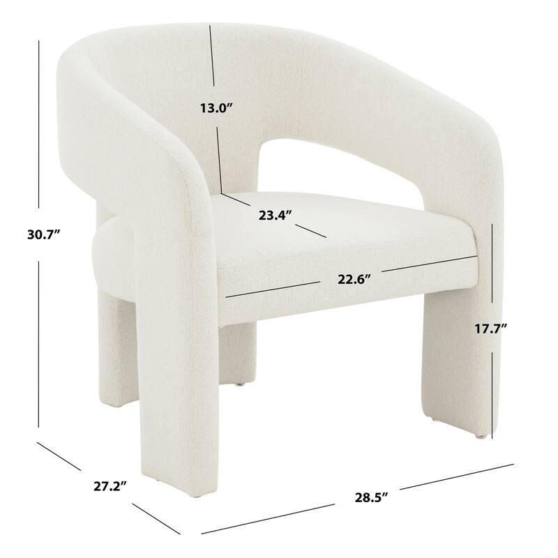 SAFAVIEH Couture Florette Modern Accent Chair - 29" W x 27" D x 31" H - 29Wx27Dx31H