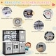 preview thumbnail 3 of 7, Qaba Wooden Play Kitchen with Lights Sounds, Kids Kitchen Playset with Washing Machine, Water Dispenser, Microwave, Range Hood
