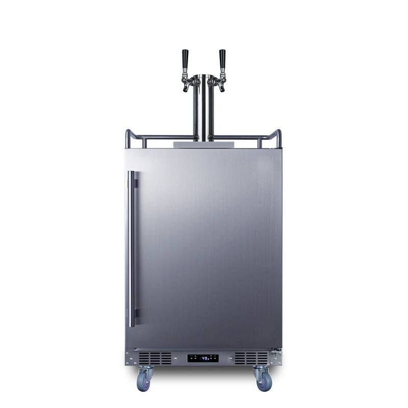 Summit SBC682WKDTWIN 24" Wide 5.6 Cu. Ft. Built-In / Free Standing - Stainless Steel