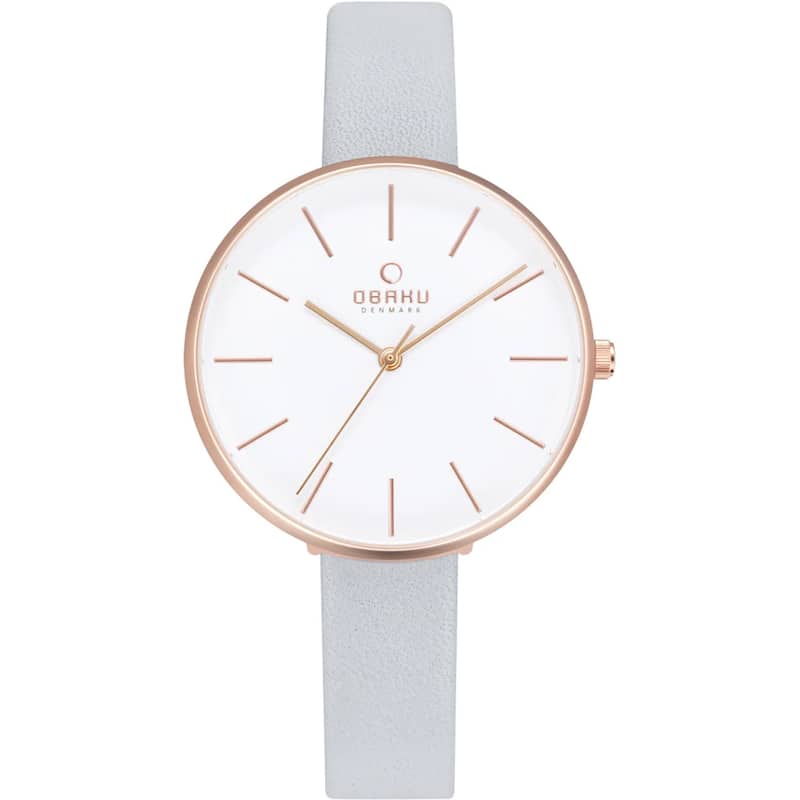 Obaku Women's Viol White Dial Watch - V211LXVIRL - 6 (36)
