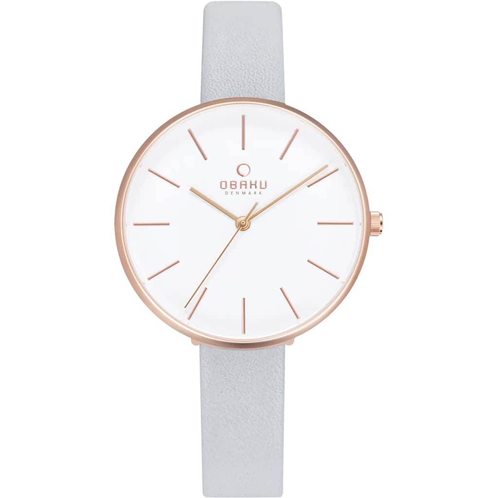Obaku Women's Viol White Dial Watch - V211LXVIRL - 6 (36)
