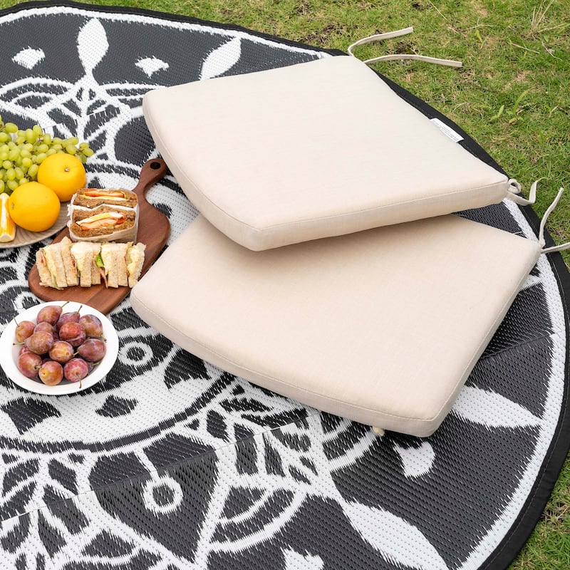 Outdoor Indoor 2-Pack 18 Inch x 20 Inch Chair Replacement Seat Cushions