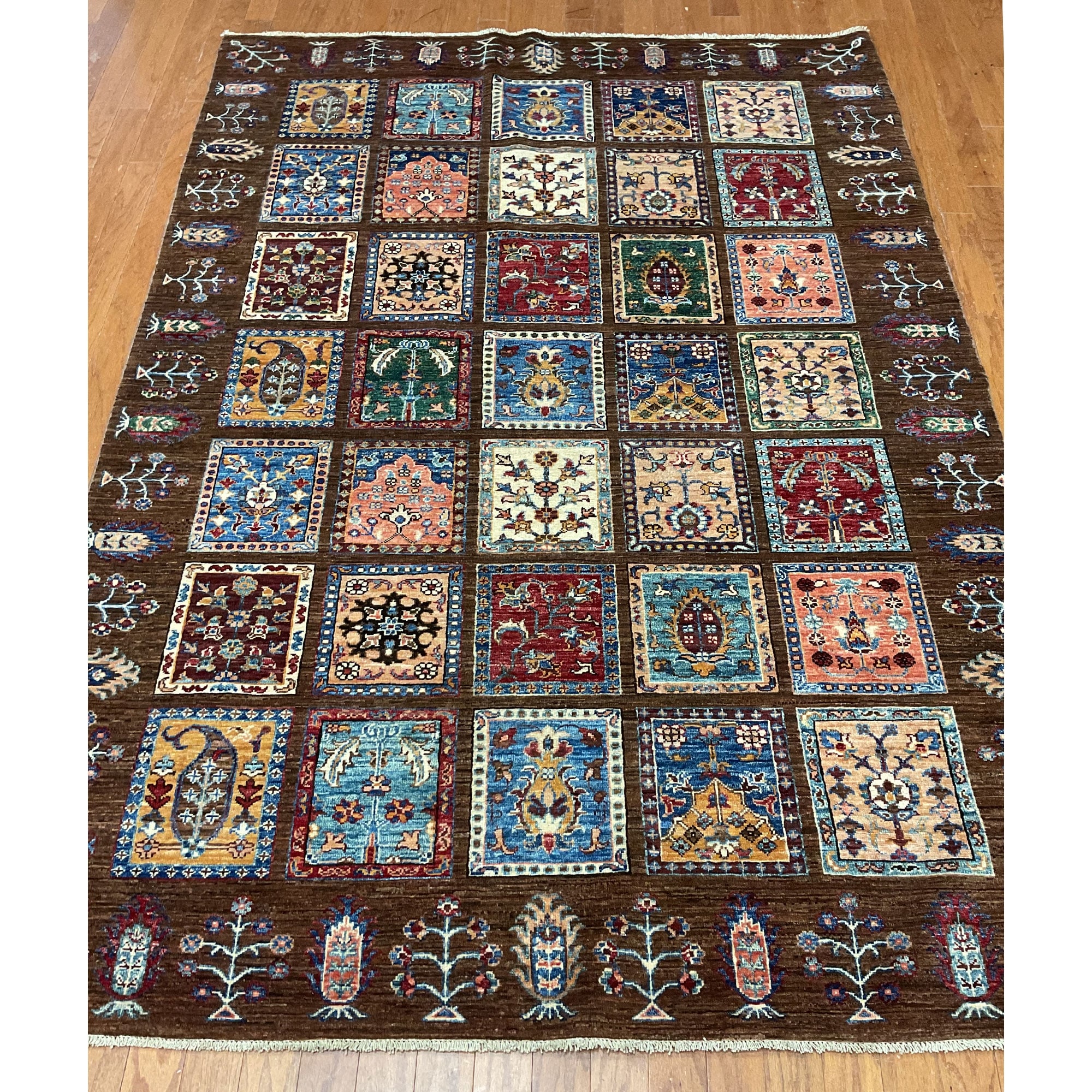 HERAT ORIENTAL Handmade Afghan Mogul Design Wool Rug - 5'6" x 8'