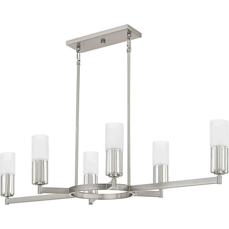 Cruz Linear Chandelier - Brushed Nickel