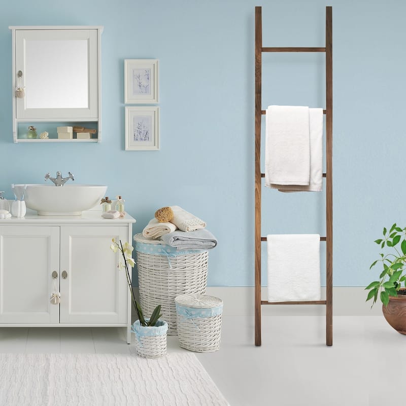 American Trails Solid Walnut Decorative Ladder - Natural Walnut