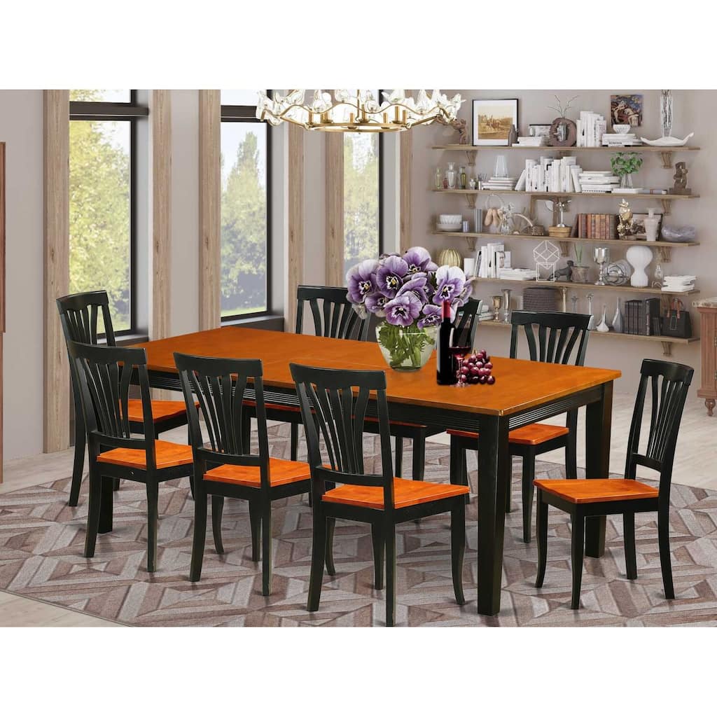 Antique Dinette Set - Table and 8 Chairs - Kitchen Dining Room Furniture