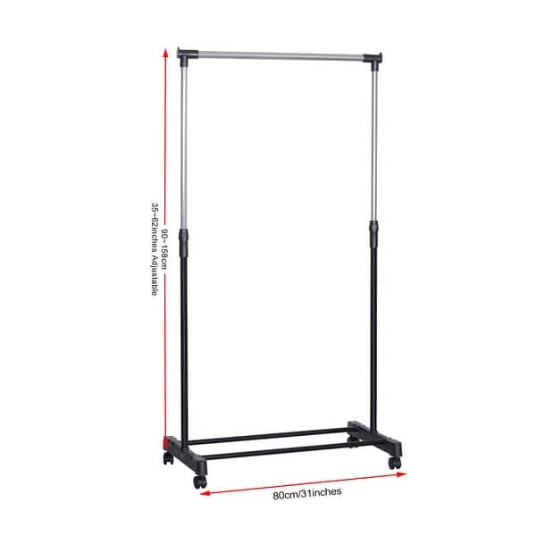 Height Adjustable Rolling Clothing Garment Rack Bed Bath & Beyond
