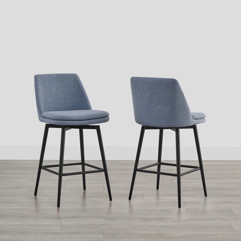 Spruce & Spring Ariel Counter Height Swivel Barstool Set