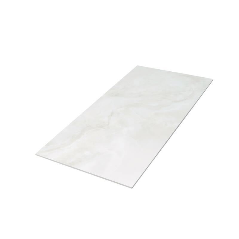 Splendor 24x48 in. Ivory Pearl White Honed Porcelain Crosscut Large Wall and Floor Tile (15.5 sq ft/case, 2-Pack)