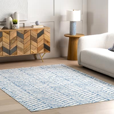 Nuloom Rosanne SpinClean Machine Washable Geometric Area Rug