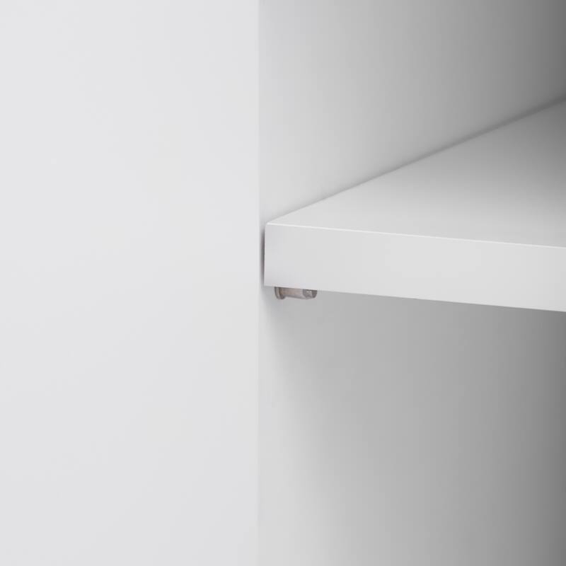 Modern TV Stand for TV up to 80 Inches with 4 Drawers & 1 Cabinet - 70.9" D x 15.6" W x 21.7" H