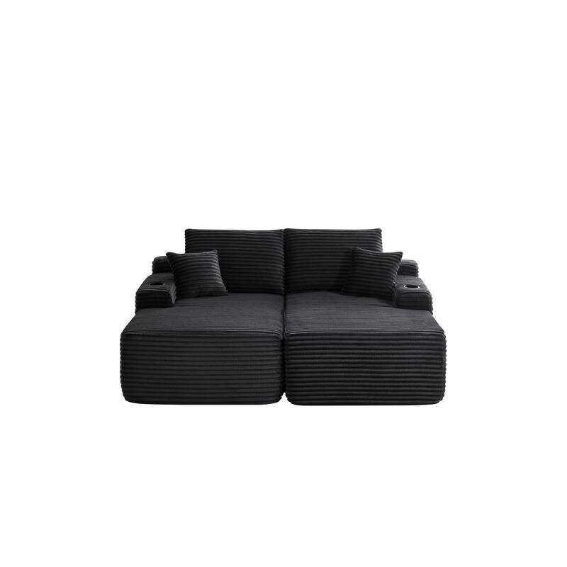 69" Cloud Sectional Couch, L-Shape Chaise with R-Shape Chaise with Deep Seat, and Comfortable 2 Seater Couch