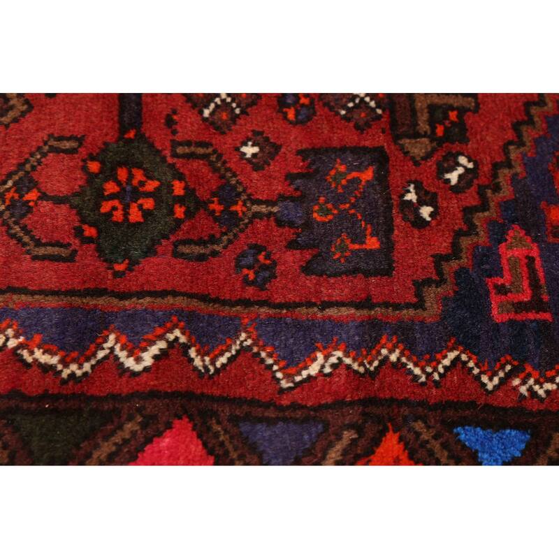ECARPETGALLERY Hand-knotted Andelz Dark Red Wool Rug - 4'0 x 6'1