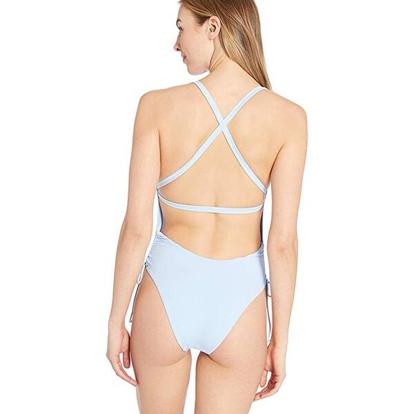 Shop Body Glove Missy Ruched One Piece Swimsuit Ibiza Ribbed