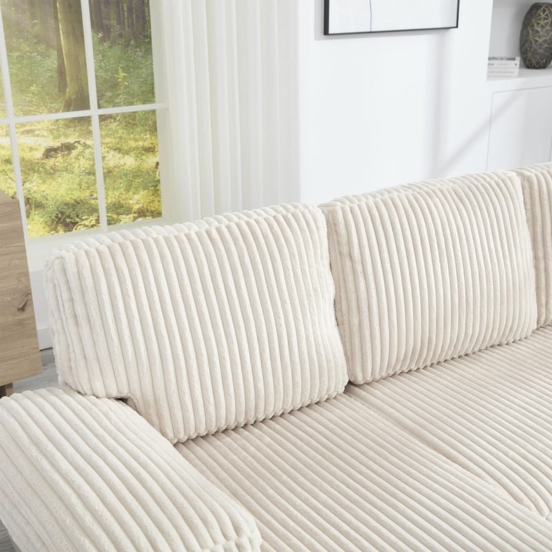 4-Seat U-Shaped Sectional Sofa with Double Chaise