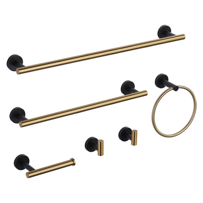 WOWOW 6-Piece Bath Hardware Set with Mounting Hardware