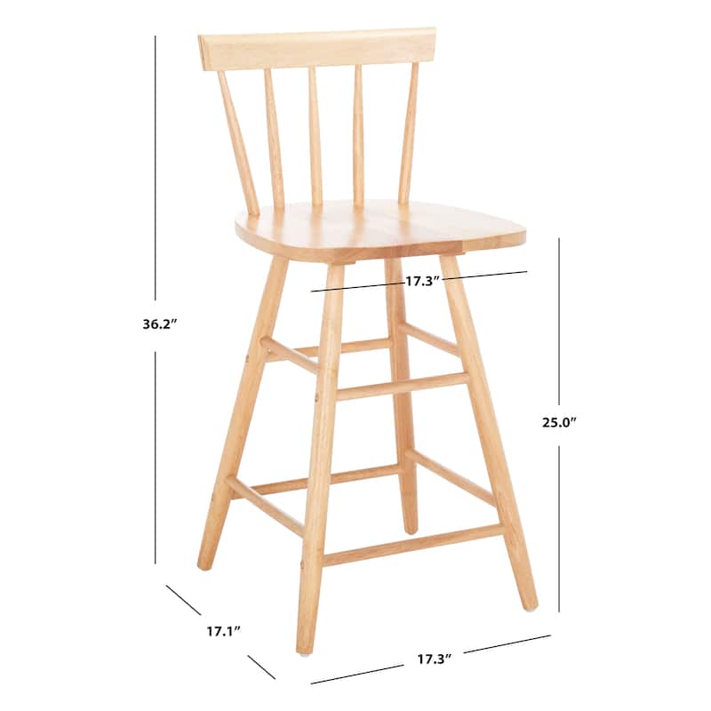 SAFAVIEH Wijnanda 25-inch Counter Stool - 17 In. W x 17 In. D x 36 In. H - 17Wx17Dx36H