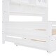 preview thumbnail 5 of 21, Wooden Full Size Daybed with Twin Size Trundle and All-in-One Cabinet